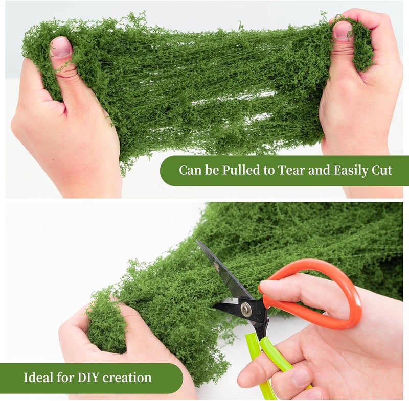 homekoey Fake Green Moss for Potted Plants,Artificial Moss for Crafts Indoor,DIY Table Decorating Fairy Garden Accessories Wedding Party Floral Decor Outdoor - Image 3